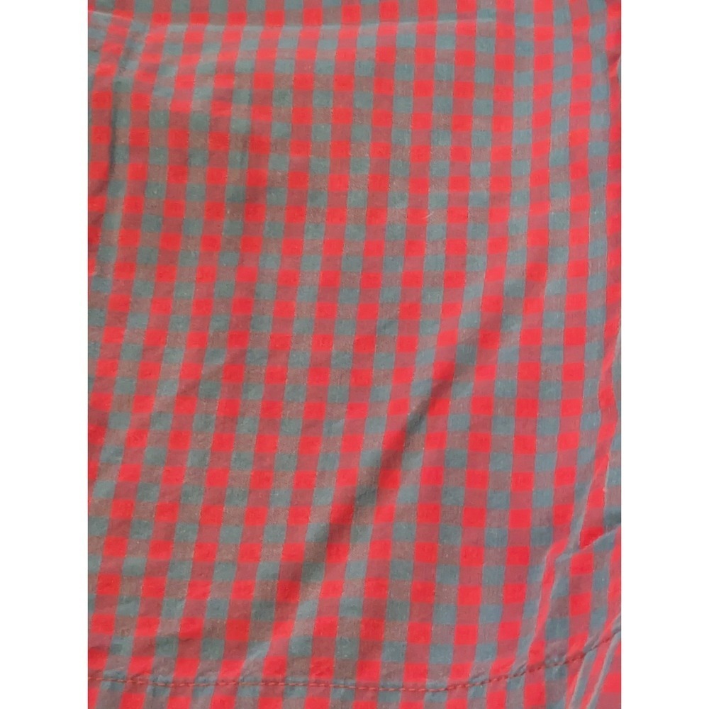 Tailor Vintage Shorts Mens sz 32 Red Blue Gingham Check Chino Beach Preppy - Picture 16 of 16